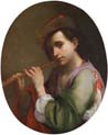 a youth playing the flute